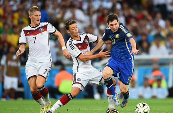 Argentina trong trận thua trước Đức tại chung kết 2014